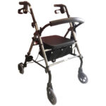 HODALICA-ROLATOR S DVIJE NOGE, DVA KOTAČA I SJEDALOM