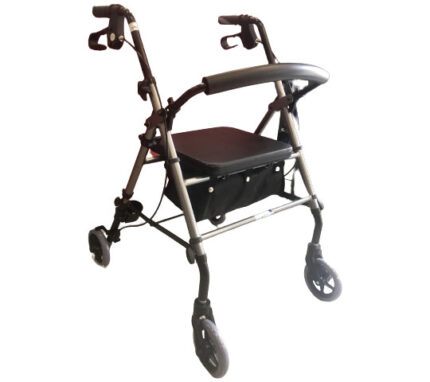 HODALICA-ROLATOR S DVIJE NOGE, DVA KOTAČA I SJEDALOM