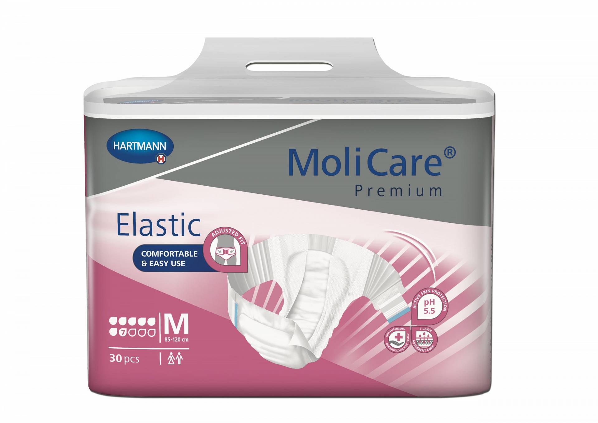 molicare-premium-elastic-7-kapljica-m MoliCare Premium Elastic, dnevne pelene - Slika 1