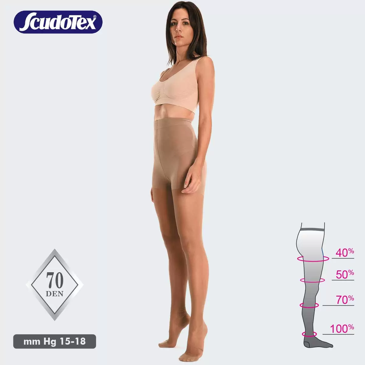 470skin1 Preventivne kompresivne čarape Scudotex 470 - Slika 1