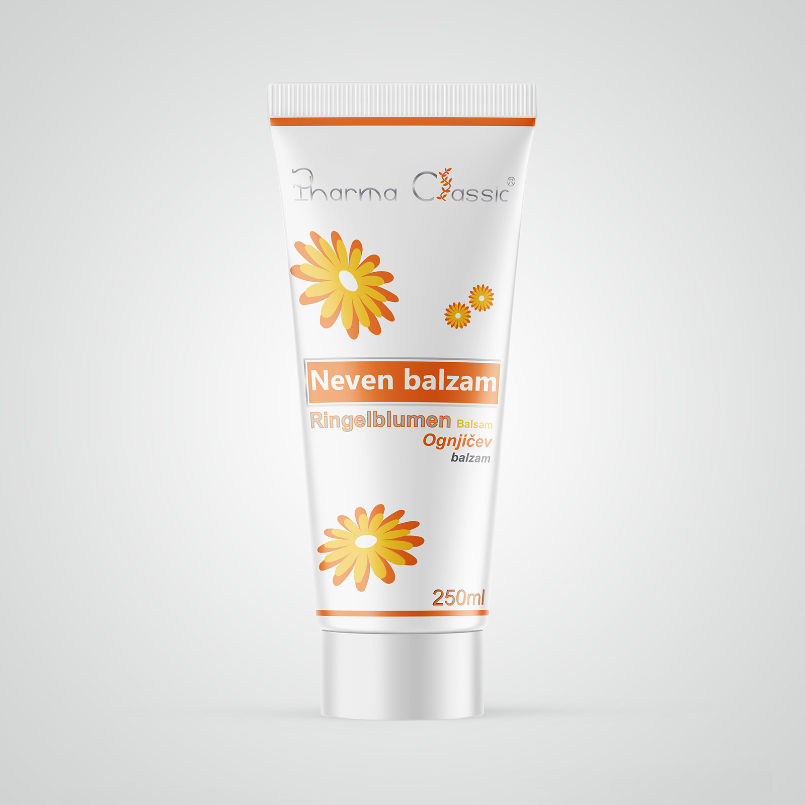 Exclusive Mockups for Branding and Packaging Design Pharma Classic Neven balzam 250 ml - Slika 1